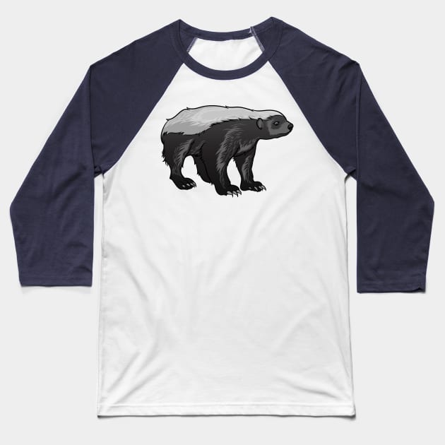 Honey Badger Baseball T-Shirt by Sticker Steve